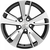 Диски Khomen KHW 1704 7x17 5*108 ET50 DIA63.3 Black Литой купить с бесплатной доставкой в пункты выдачи в Петербурге